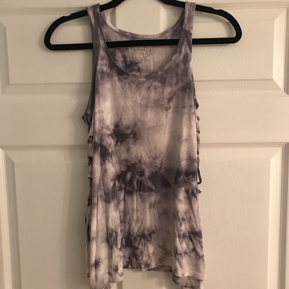 Lace Up Side Tank Top